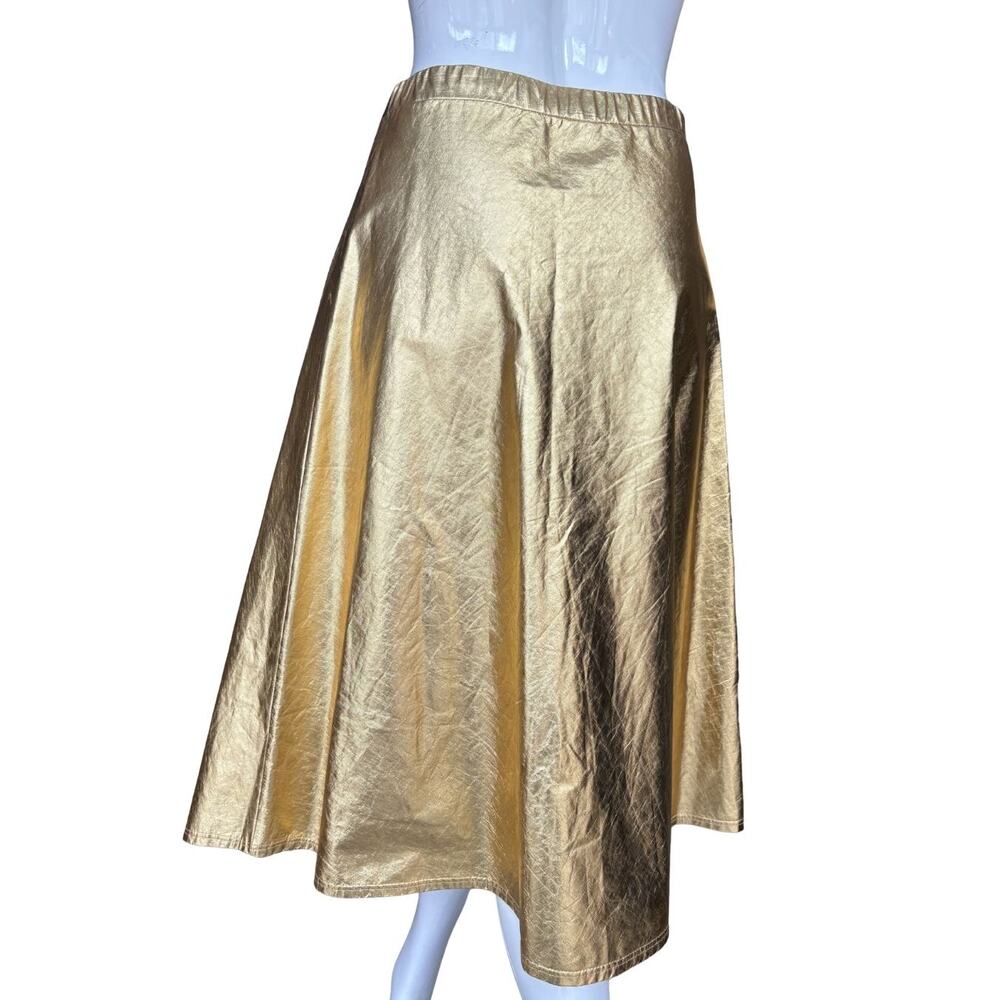 Y2K Just Cavalli Gold Daisy Midi Skirt M - Picture 3 of 6